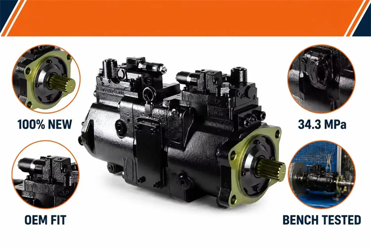 K7V138DTP-120R-0E3K-102 Hydraulic Main Piston Pump Assembly for 20-25 Ton Excavator Replacement Excavator Spare Parts1 K7V138DTP-120R-0E3K-102 Hydraulic Main Piston Pump Assembly for 20-25 Ton Excavator Replacement Excavator Spare Parts1